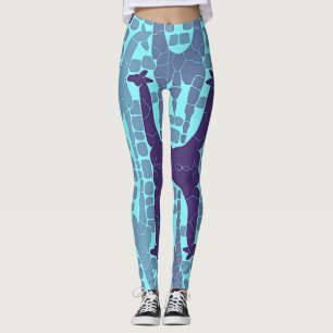 Leggings Patrón de jirafa abstracto