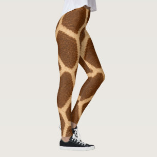 Leggings Patrón de jirafa elegante y llamativo