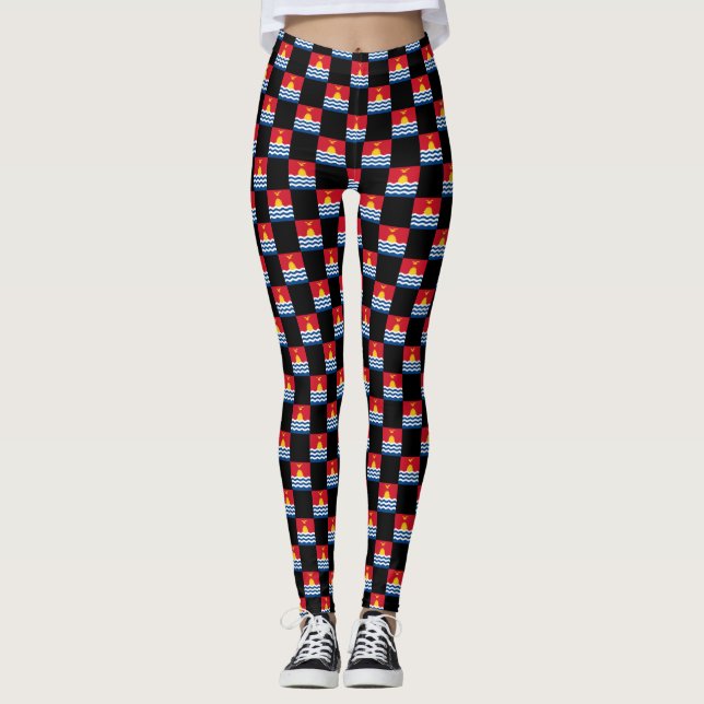 Leggings Patrón de la bandera de Kiribati verificada (Anverso)