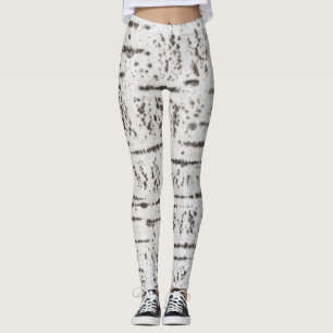 Leggings Patrón de la corteza de Birch