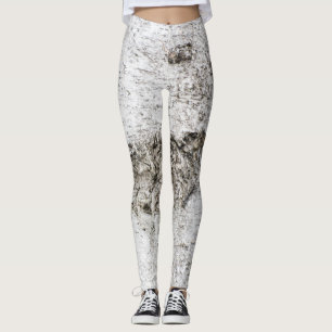 Leggings Patrón de la corteza de Birch