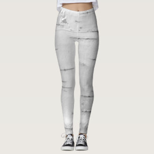 Leggings Patrón de la corteza de Birch
