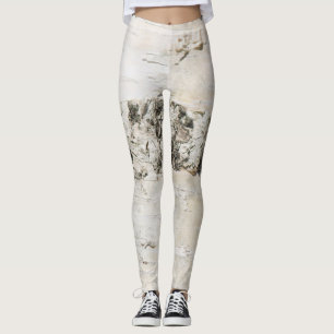 Leggings Patrón de la corteza de Birch