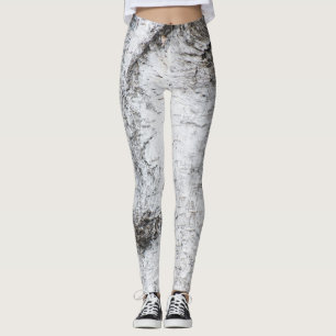 Leggings Patrón de la corteza de Birch