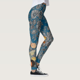 LEGGINGS PATRÓN DE LACE ANTIGUO CON MARIPOSAS