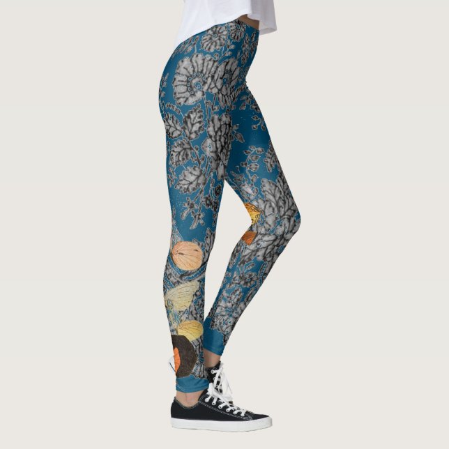 LEGGINGS PATRÓN DE LACE ANTIGUO CON MARIPOSAS (Derecha)