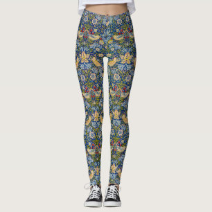 Leggings Patrón de ladrón de fresa William Morris