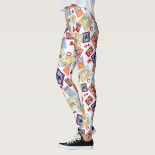 Leggings Patrón de lanzamiento de impresión de personaje de