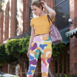 Leggings Patrón de leopardo colorido<br><div class="desc">un patrón único de leopardo como un diseño llamativo para los amantes del leopardo.</div>