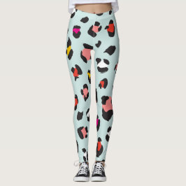 Leggings Patrón de leopardo de moda de los años 80