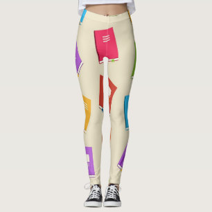 Leggings Patrón de libro