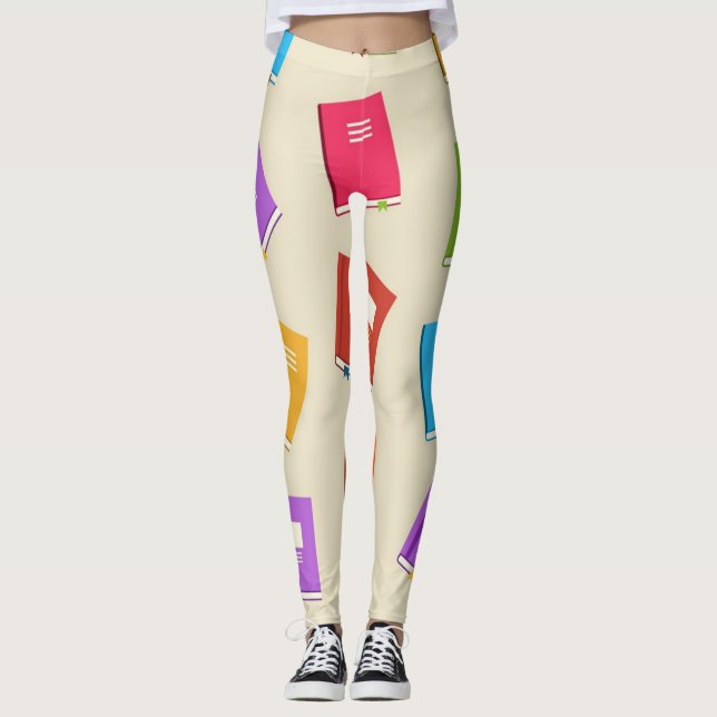 Leggings Patrón de libro (Anverso)