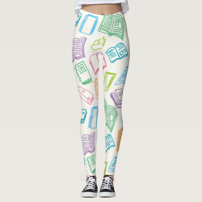 Leggings Patrón de libro (Anverso)