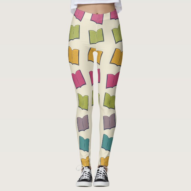 Leggings Patrón de libro (Anverso)
