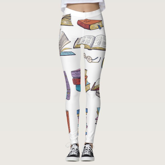 Leggings Patrón de libro (Anverso)