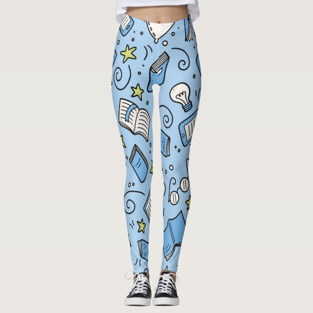 Leggings Patrón de libro (Anverso)