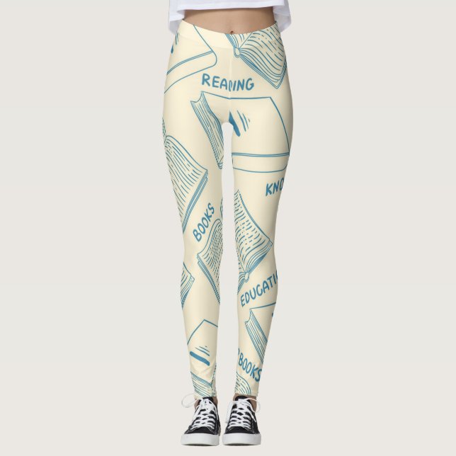 Leggings Patrón de libro (Anverso)