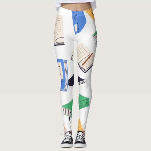 Leggings Patrón de libro (Anverso)