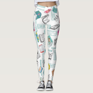 Leggings Patrón de libro