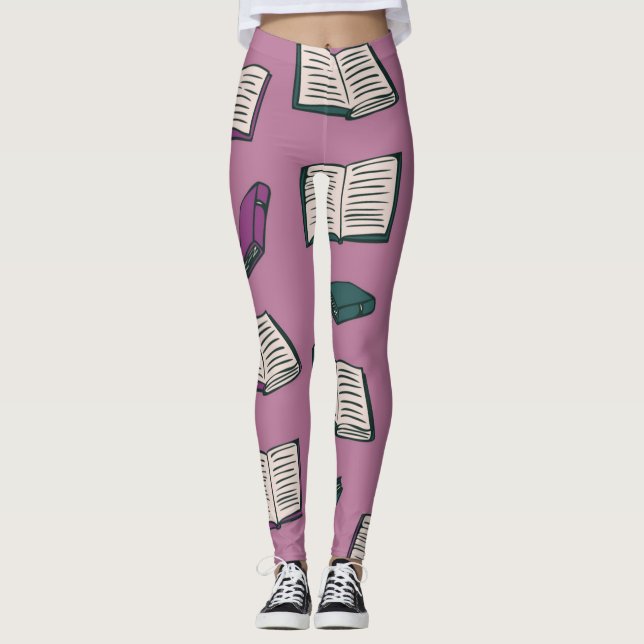 Leggings Patrón de libro (Anverso)