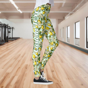 Leggings Patrón de limones