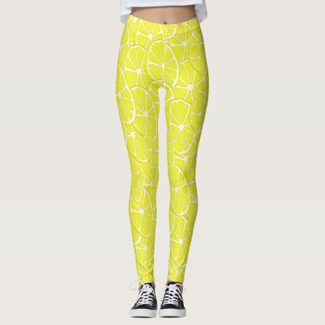 Leggings Patrón de limones Guay (Anverso)