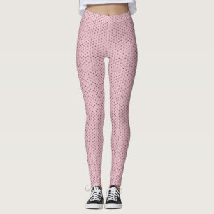 Leggings Patrón de línea de guiones de hojas de lujo japoné