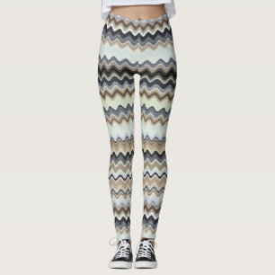 Leggings Patrón de línea ondulada
