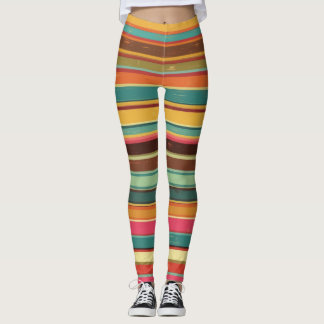 Leggings Patrón de línea psicodélica de las ondas de Groove