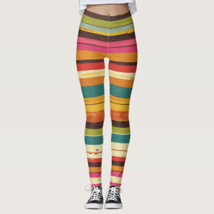Leggings Patrón de línea psicodélica de las ondas de Groove