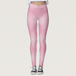 Leggings Patrón de líneas de degradado 02 BG Desblanco rosa
