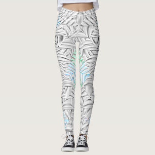 Leggings patrón de líneas diagonales GB 01.w