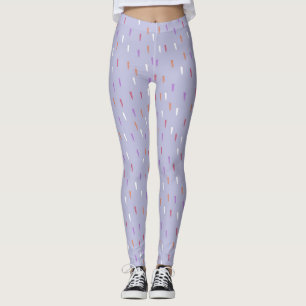 Leggings patrón de lluvia colorido