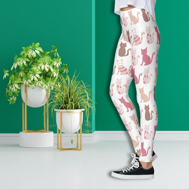 Leggings Patrón de los amantes del gato (Subido por el creador)