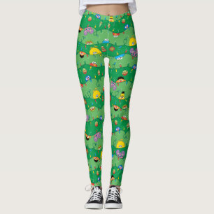 Leggings Patrón de luces de Navidades de Plaza Sésamo