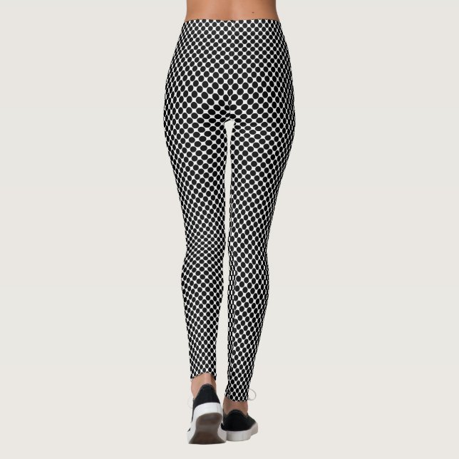 Leggings Patrón de lunares negros (Reverso)