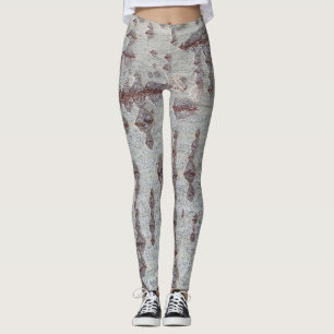 Leggings Patrón de madera de corteza