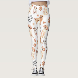 Leggings Patrón de mamá de Golden Retriever