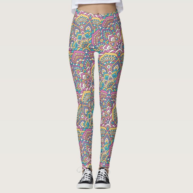 Leggings Patrón de Mandala (Anverso)