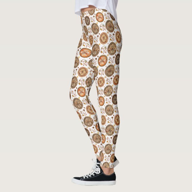 Leggings Patrón De Mandala De Boho De Inspiración Caída (Izquierda)