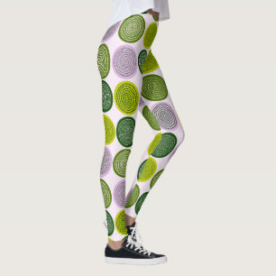 Leggings Patrón de mandala de círculos escandinavos 2
