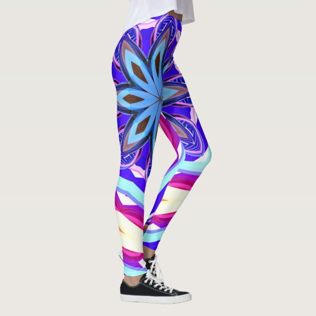 Leggings Patrón de mandala multicolor (Derecha)