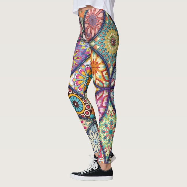 Leggings Patrón de Mandala - Piernas (Izquierda)