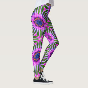 Leggings Patrón de margarita estética