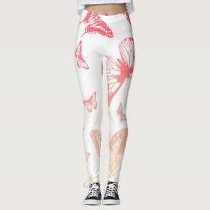 Leggings Patrón de mariposa