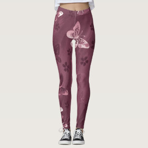 Leggings Patrón de mariposa 16