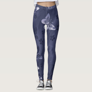 Leggings Patrón de mariposa 17