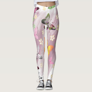 Leggings Patrón de mariposa 7