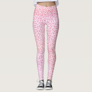 Leggings Patrón de mariposas color agua rosa