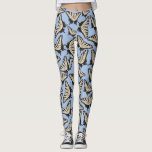 Leggings Patrón de mariposas de pez gordo<br><div class="desc">Con estas leyendas que presentan un patrón de bonito de mariposas de rabo crujiente de tigre amarillos, se desliza con un fondo azul claro o azul cielo. Estos ilustraciones de mariposa están en un estilo simple y realista, perfecto para los fanáticos de las mariposas. Los colores amarillo pálido y negro...</div>